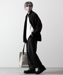 「CLEL」 長袖シャツ S チャコールグレー メンズの画像3