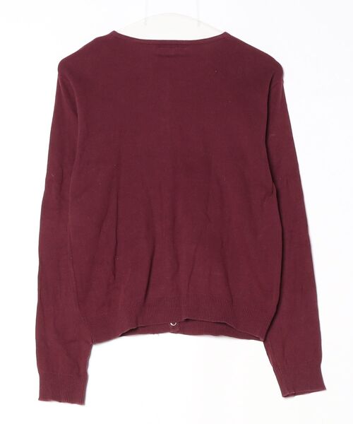 「agnes b.」 ニットカーディガン 4 レッド レディース_画像2