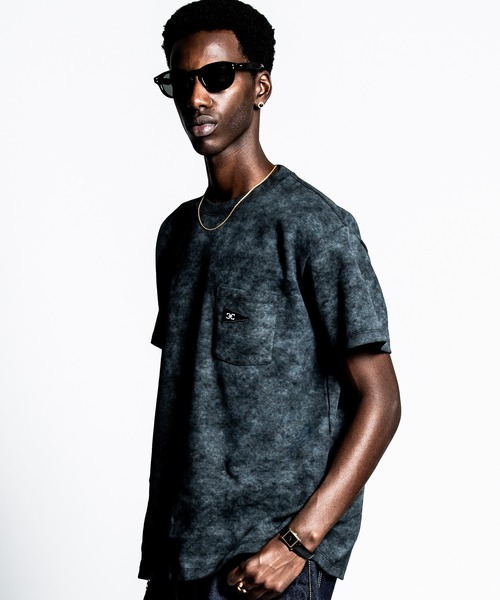 CRIMIE（クライミー） tシャツ FLAG LOGO SPRAY-DYE HEAVY OZ POCKET T