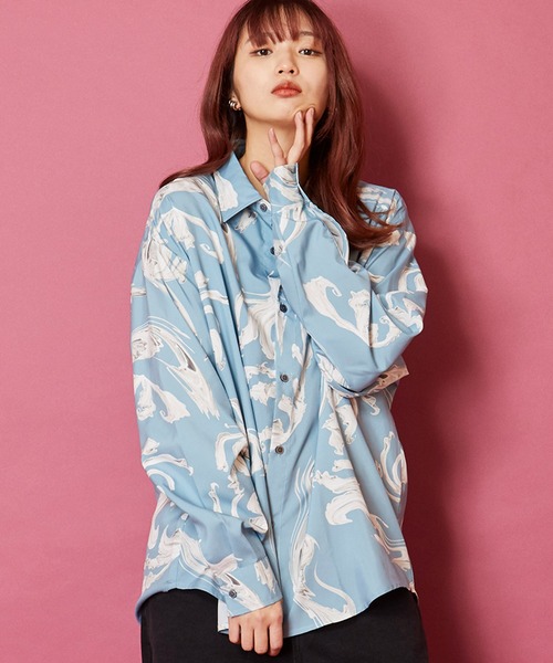 「unrelaxing」 長袖シャツ FREE ホワイト メンズ_画像7