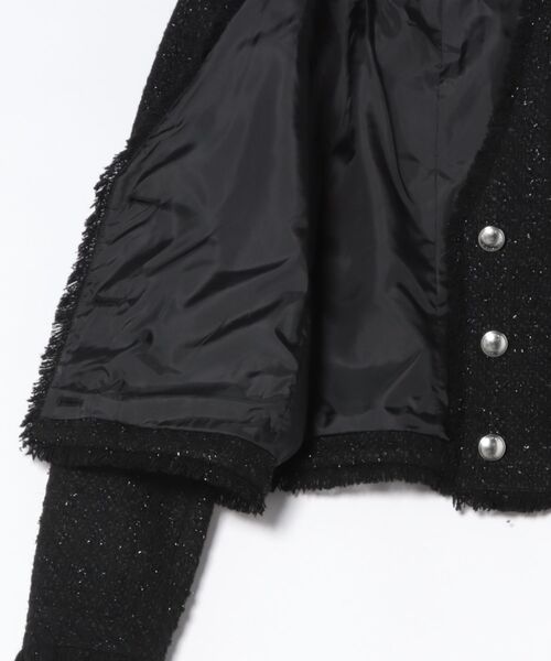 【タグ付き新品】MICHAEL KORS ツイード　カラーレス　ジャケット MICHAEL KORS（マイケルコース） ジャケット ノーカラージャケット