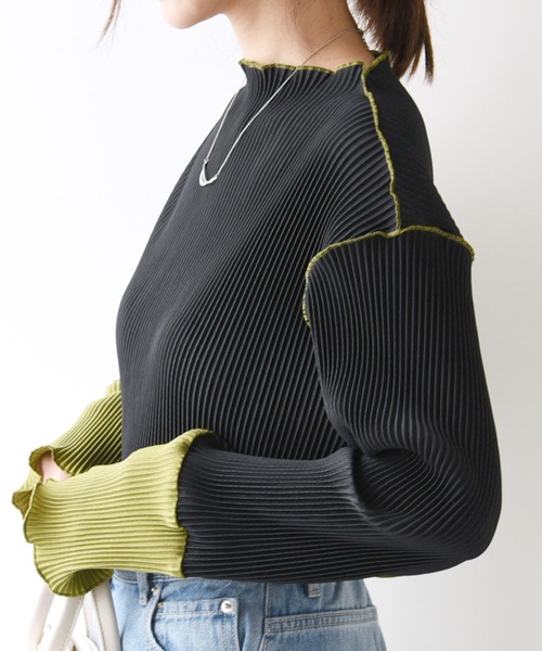 「and it_」 長袖カットソー M-L ベージュ レディース_画像5