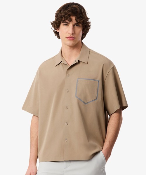 LACOSTE（ラコステ） シャツ 撥水 オーバーサイズ ストレッチオープン 