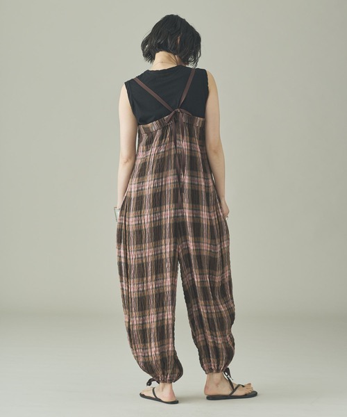 【美品】curensology オールインワン ／ ブラウン Curensology（カレンソロジー） オールインワン /「C.S.G」チェック