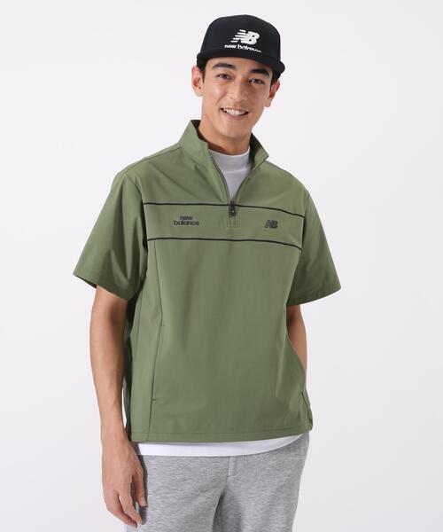 new balance ハーフスリーブ スタンドジップ プルオーバー New Balance Golf（ニューバランスゴルフ） トレーナー スウェット