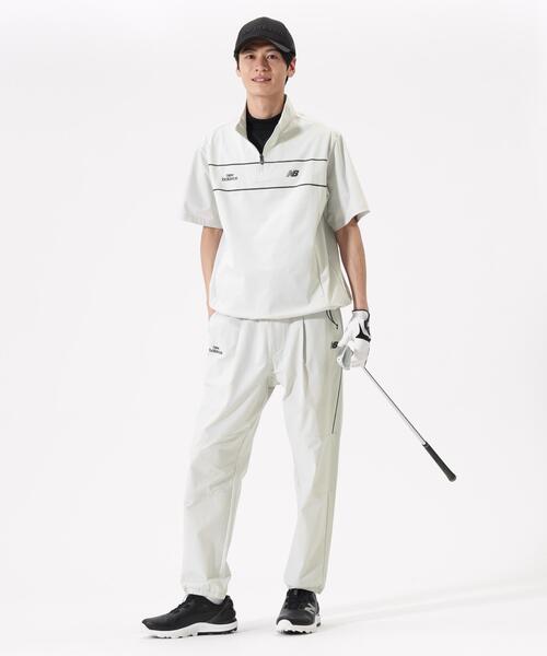 new balance ハーフスリーブ スタンドジップ プルオーバー New Balance Golf｜ハーフスリーブ スタンドジップ プルオーバー (MENS