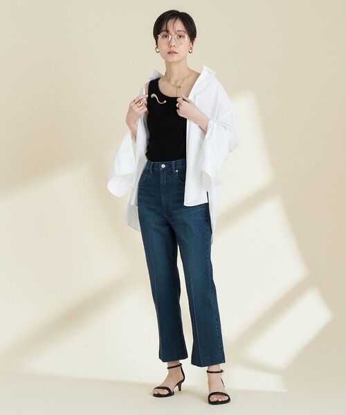 「Rie Miller」 デニムパンツ X-SMALL インディゴブルー レディース_画像8