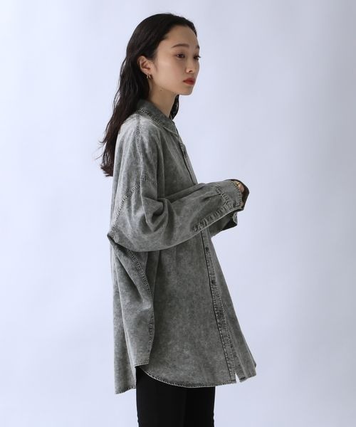 「JEANASIS」 長袖シャツ FREE グレー系その他 レディース_画像8