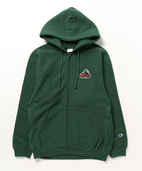 Champion（チャンピオン） ジップアップパーカー LARGE グリーン