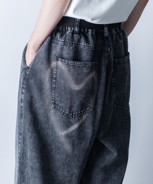 「Starting Over」 デニムパンツ L ブラック系その他 メンズ_画像2