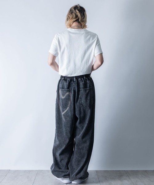 「Starting Over」 デニムパンツ L ブラック系その他 メンズ_画像5