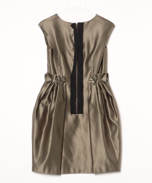 「LANVIN en Bleu」 ノースリーブワンピース 38 グリーン レディース_画像2