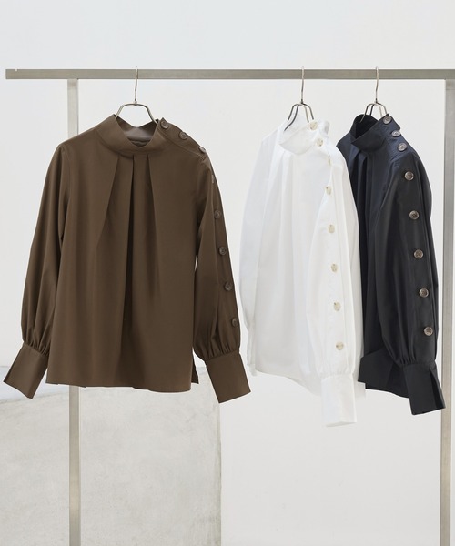 「RUIRUE BOUTIQUE」 長袖ブラウス S ブラウン レディース_画像7