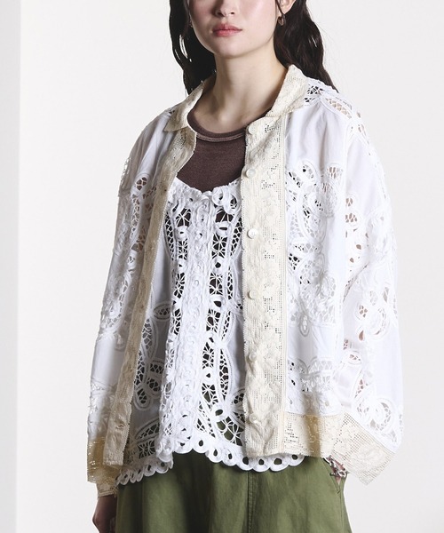 ROSE BUD（ローズバッド） ブラウス シャツ (mag.by c)BATTEN LACE 