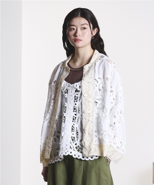 ROSE BUD（ローズバッド） ブラウス シャツ (mag.by c)BATTEN LACE