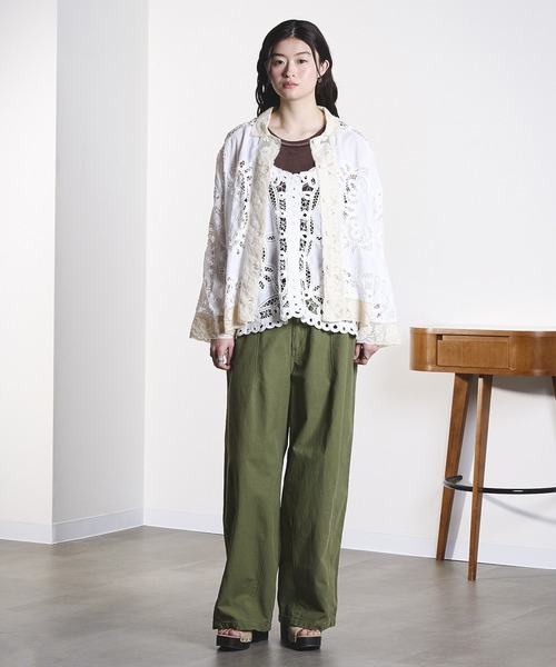 ROSE BUD（ローズバッド） ブラウス シャツ (mag.by c)BATTEN LACE 