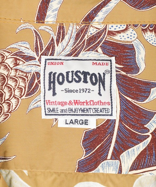 アロハシャツ シャツ 半袖 「UT208」「HOUSTON/ヒューストン」MADE IN JAPAN RAYON ALOHA SHIRT PINEAPPLE 41351 メンズ レディース | HOUSTON | 19