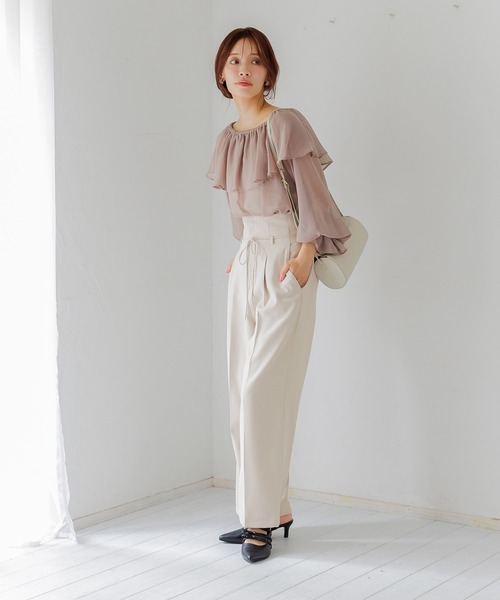「mysty woman」 パンツ FREE ブラウン系その他 レディース_画像3