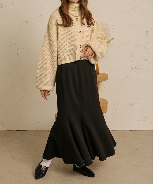「Ambre Neige」 ロングスカート MEDIUM ベージュ レディース_画像3