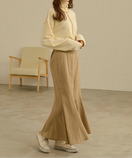 「Ambre Neige」 ロングスカート MEDIUM ベージュ レディース_画像7