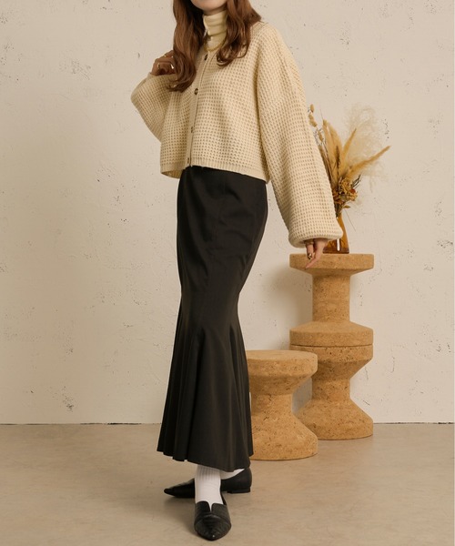 「Ambre Neige」 ロングスカート MEDIUM ベージュ レディース_画像9