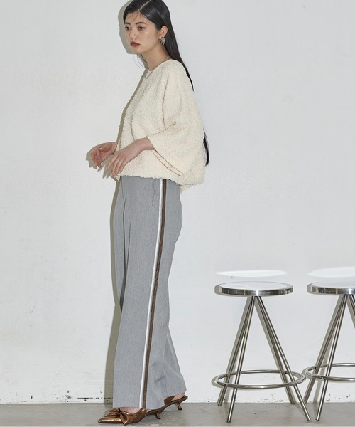 「THE YOn」 スラックス M サックスブルー レディース_画像3