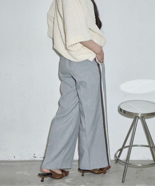 「THE YOn」 スラックス M サックスブルー レディース_画像5
