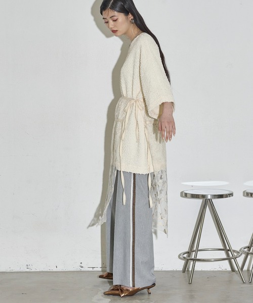 「THE YOn」 スラックス M サックスブルー レディース_画像6