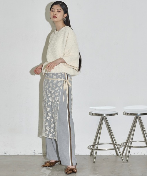 「THE YOn」 スラックス M サックスブルー レディース_画像8