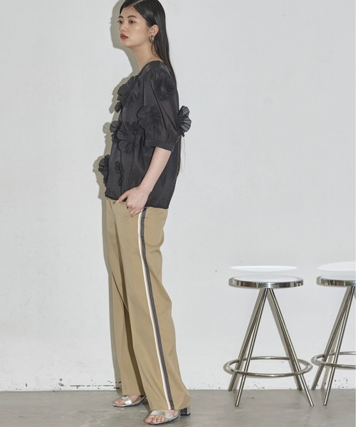 「THE YOn」 スラックス M サックスブルー レディース_画像9