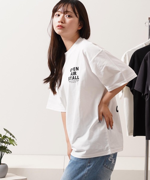 tシャツ バックサガラ刺繍 プリント Tシャツ / Back-to-Back