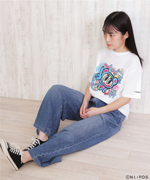 ANGEL BLUE（エンジェルブルー） tシャツ 半袖 Tシャツ ステッカー