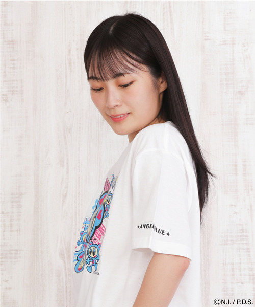 ANGEL BLUE（エンジェルブルー） tシャツ 半袖 Tシャツ ステッカー