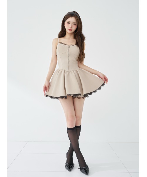 Darich（ダーリッチ） ワンピース レースドッキングコルセット
