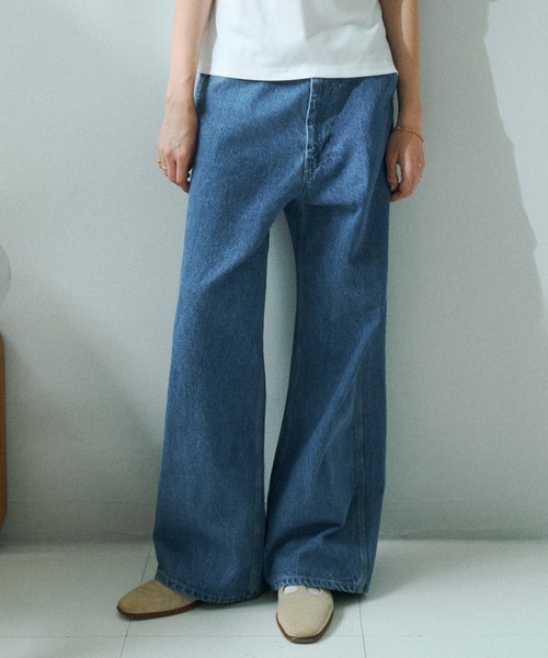 「soerte」 デニムパンツ 1 インディゴブルー メンズ_画像5