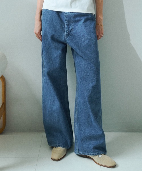 「soerte」 デニムパンツ 1 インディゴブルー メンズ_画像6
