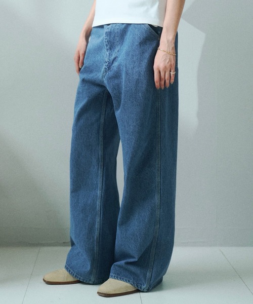 「soerte」 デニムパンツ 1 インディゴブルー メンズ_画像7