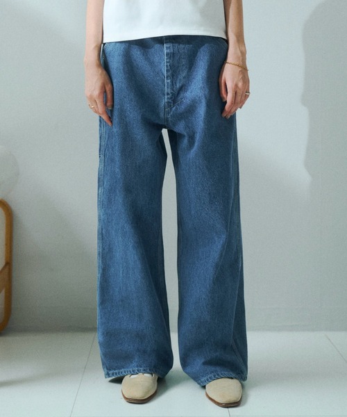 「soerte」 デニムパンツ 1 インディゴブルー メンズ_画像8