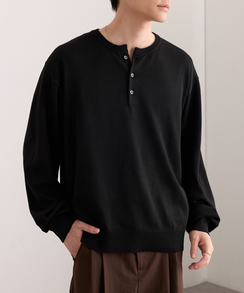 ATON（エイトン） セーター ニット 「ATON」NATURAL DYE ORGANIC HALF