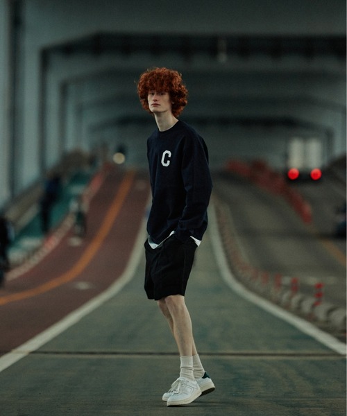 スウェット・トレーナー COVERNAT C Logo Man to Man Dark Navy MUSINSA公式 | COVERNAT C Logo Man to Man Dark Navy