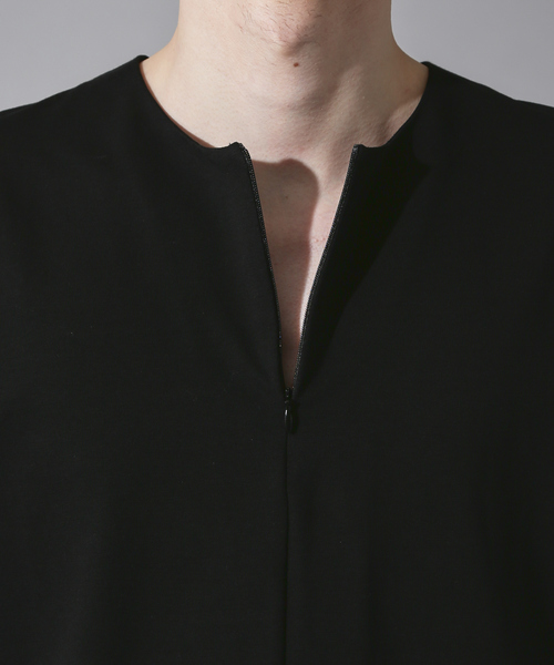 新品タグ 5351 POUR LES HOMME 加工ロングTシャツLカットソー 5351 POUR LES HOMMES tシャツ サイドジップ異素材プルオーバー