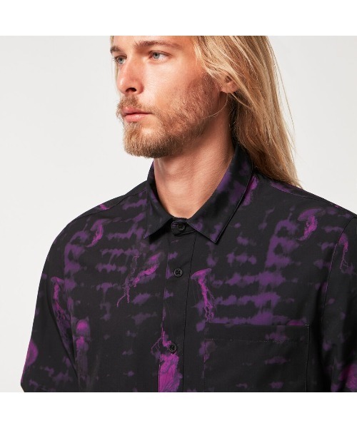 OAKLEY シャツ オークリー JELLYFISH RC SS BUTTON DOWN/ボタン