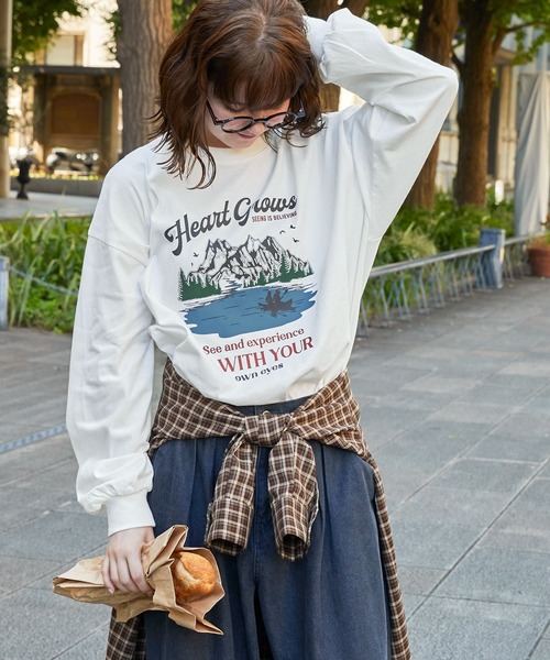 tシャツ ヴィンテージスーベニアプリントロンT レディース メンズ | ブランド登録なし | 05