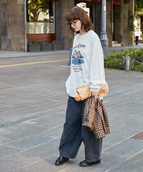 tシャツ ヴィンテージスーベニアプリントロンT レディース メンズ | ブランド登録なし | 21