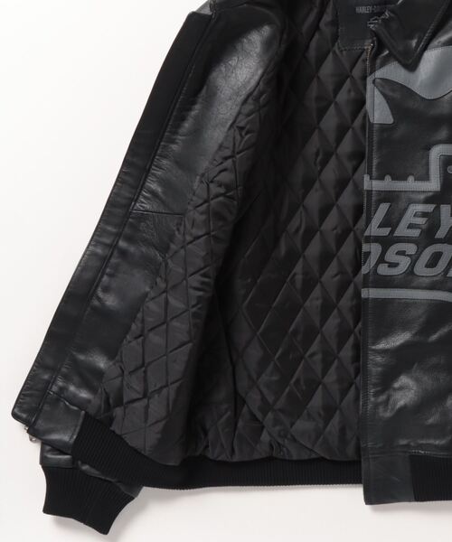 ハーレーダビッドソン シングルライダース スカル刺繍 ラムレザー Lサイズ HARLEY-DAVIDSON ハーレーダビッドソン RIDING GEAR レザー
