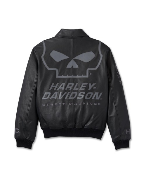 HARLEY-DAVIDSON スカルロゴジャケット ブラック Harley Davidson コート ジャケット Willie G (TM) スカル
