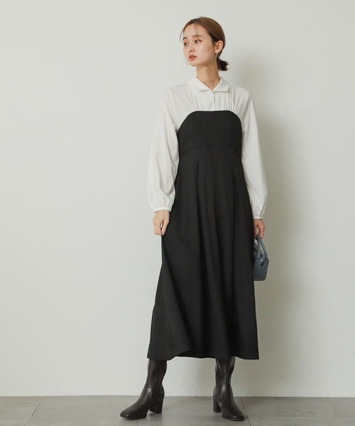 SENSE OF PLACE by URBAN RESEARCH ワンピース ブラウスドッキング
