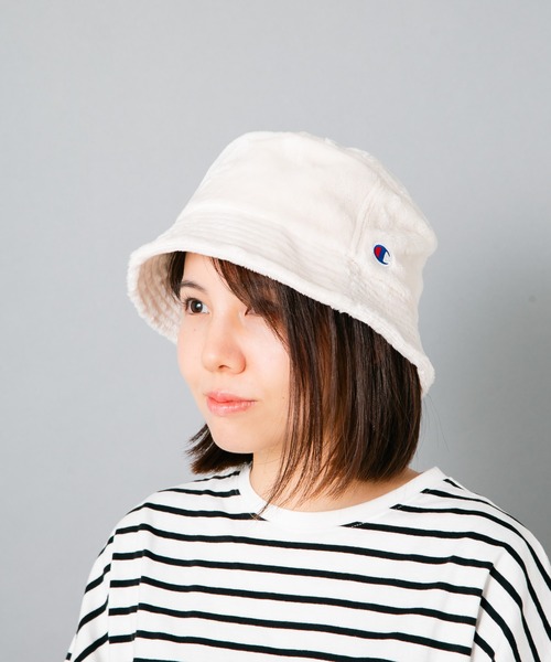 ACUOD by CHANU アクオドバイチャヌ バケットハット　ホワイト Champion 帽子 ハット 「CHAMPION/チャンピオン」 シールボア