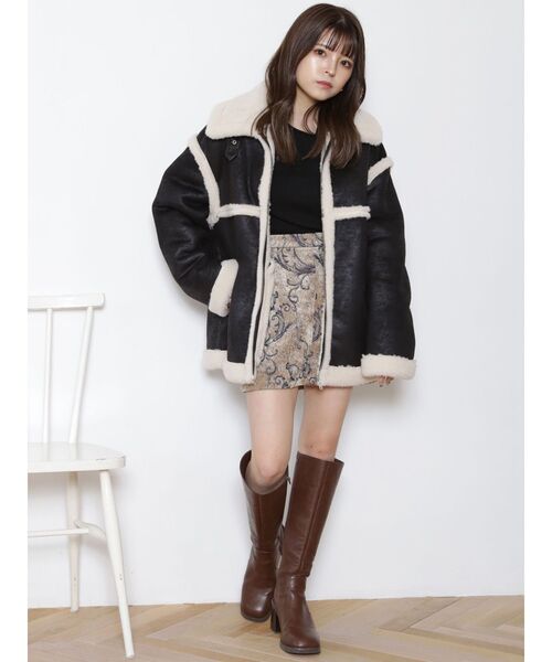 DAFNA ロングブーツ マルーン LLサイズ