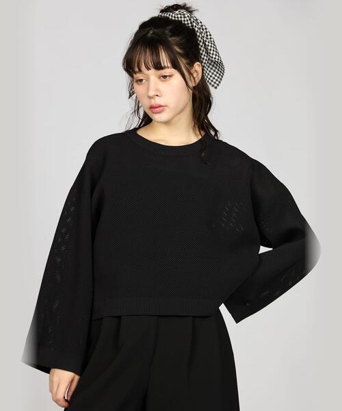 新品・未使用 To b. by agnes b. プルオーバー メッシュ ニット To b. by agnes ニット セーター ライトメッシュニットプル